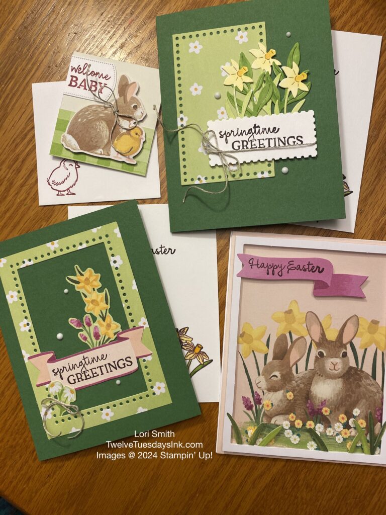 Sweet Springtime Paper Pumpkin Cards