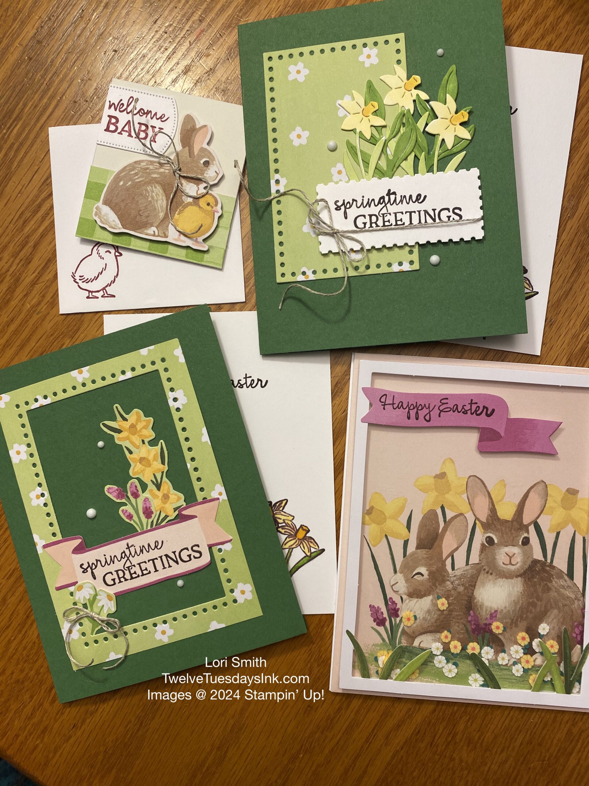 Sweet Springtime Paper Pumpkin Cards