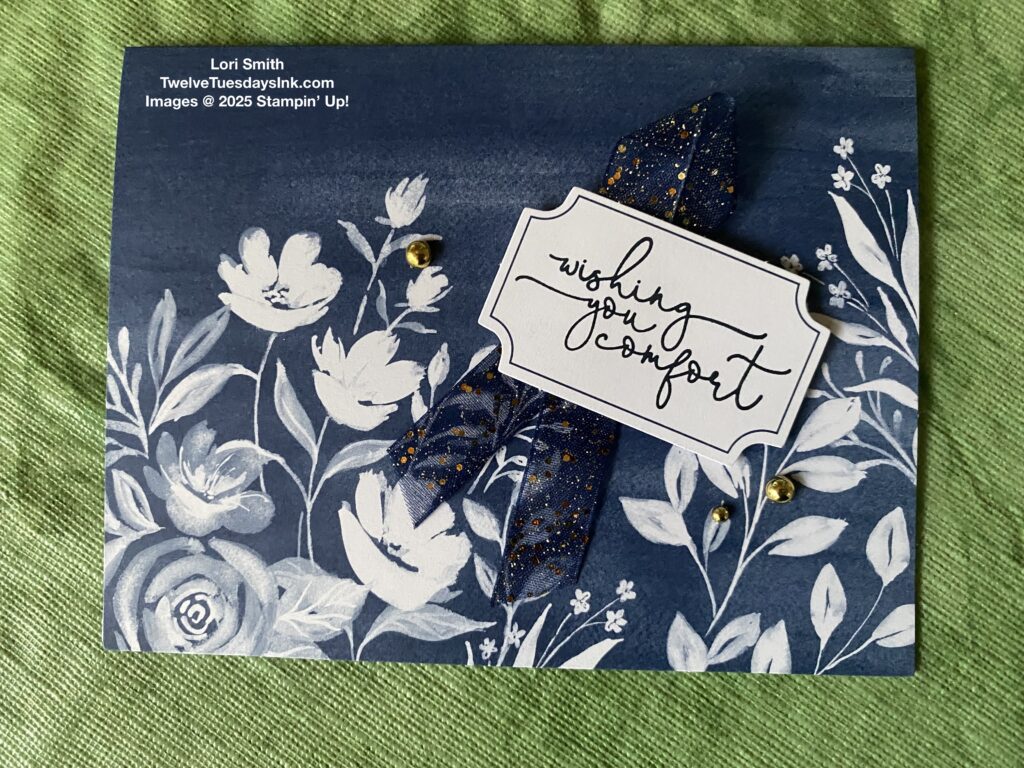 sympathy card, my Beautiful Blues kit