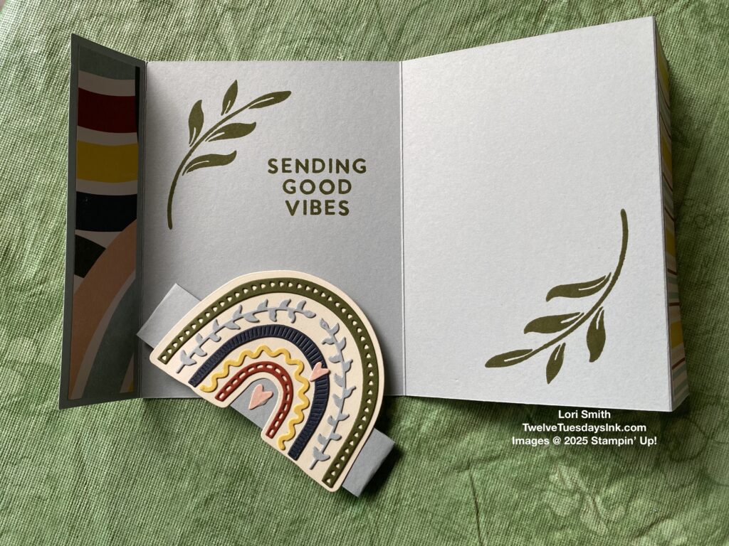 Boho Vibes Suite, fun fold card, August Stamp Club