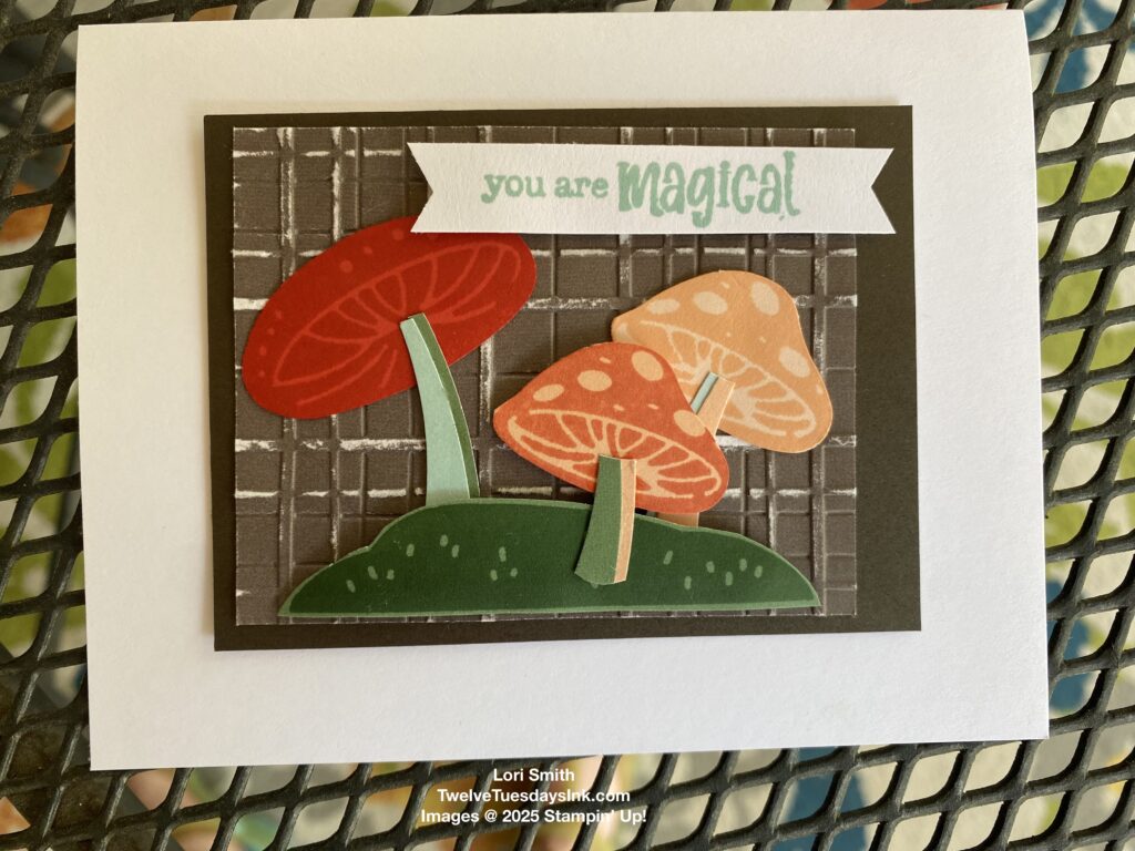 two-tone cardstock, Terrific Toadstools