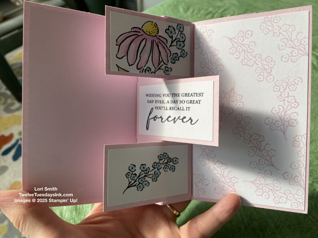 Mixed Florals, tower card, May 2025 stamp club