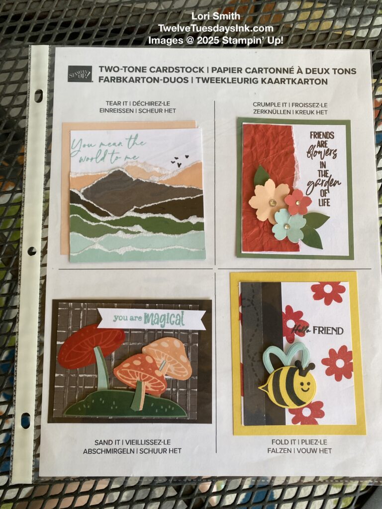 Mountain Majesties Inspired More, Mountain landscape, two-tone cardstock