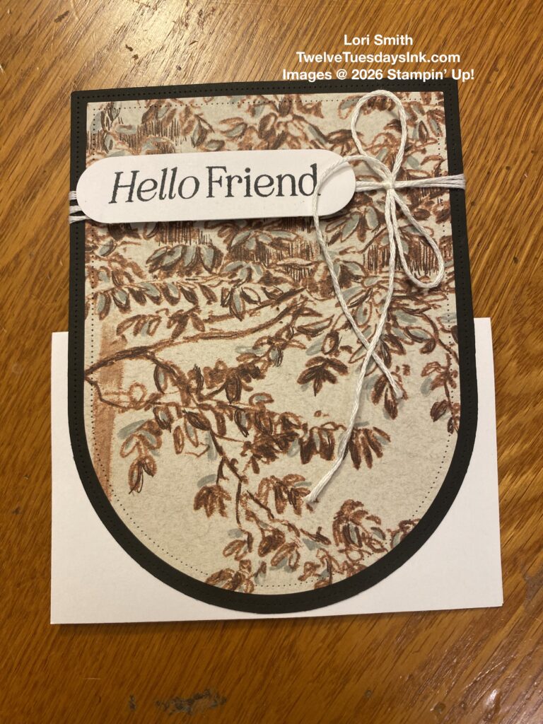 Lovely Arrangements, February Card, Everyday Arches dies