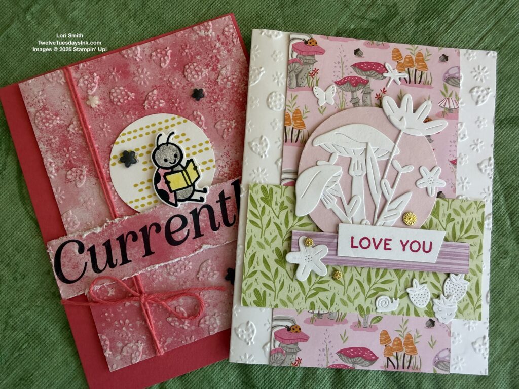 Ladybug Picnic embossing folder, Ladybugs, Flowers and More