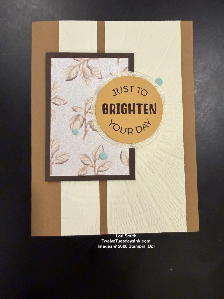 September Greetings from Us, Glow of Harvest DSP, textured tree ring 3D folder, Sharing Loving Crafting stamps, vellum
