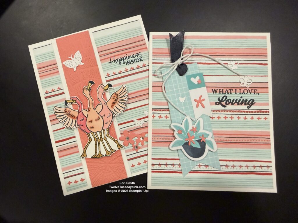Birthday Song, Painted Patch DSP, Hobby Haven, flamingos
